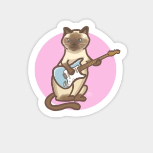 Siamese Cat Commission - Pink Sticker